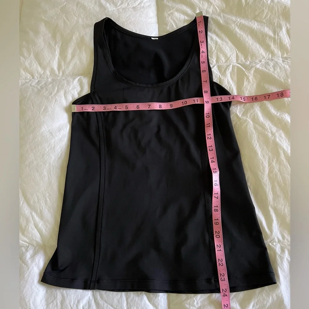 Lululemon Athletica Sweaty Or Not Tank Top Black Cutout Size 4